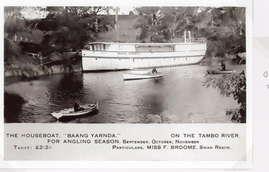 Postcard - Baang Yarnda on the Tambo River, 1930c