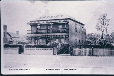Photograph - Maranui House, Lakes Entrance  c1920, Valentine Series