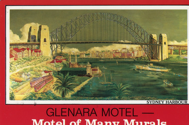 Postcard - Glenara Murals, Scancolour Australia, c1960