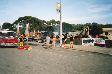 Photograph - Club Hotel Fire   Lakes Entrance Victoria, LERHS, 2000