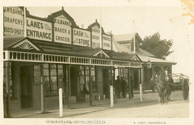 Postcard - Barke's Store  Lakes Entrance Victoria, Vogt, W S, 1915c