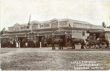 Photograph - Barke's Store Lakes Entrance Victoria, 1900c