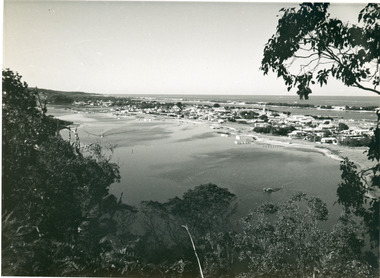 Photograph - Township, View from Kalimna Heights overlooking Lakes Entrance Victoria, 1955