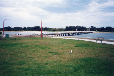 Photograph - Cunninghame Arm footbridge Lakes Entrance Victoria. c1999