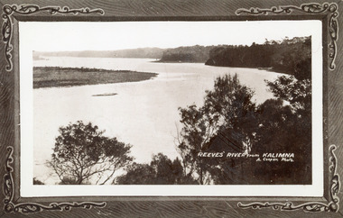 Photograph - Reeves River - view from Kalimna Lakes Entrance  c1910