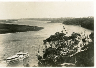 Postcard - Views of Gippsland Lakes from Kalimna, Lakes Entrance Victoria.  c1930