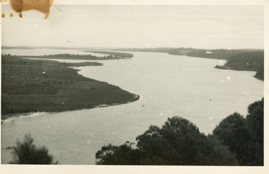Photograph - Narrows and Reeves Channel of Lake King, Gippsland Lakes  c1950