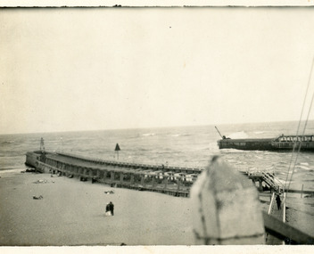 Photograph - The Entrance Eastern Pier. Lakes Entrance Victoria 1919