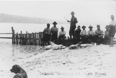 Photograph - Fish Pens, 1925