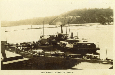 Photograph - New Works Jetty, 1910 c