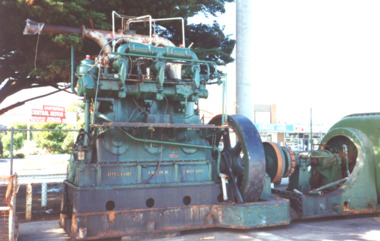 Photograph - Pump from the dredge 'Paynesville', Eastern Wharf, Lakes Entrance Victoria, 1992