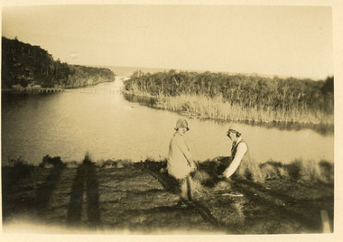 Postcard - tramline Lake Bunga, 1920