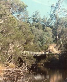 Photograph - Bridges, Fish Marie, old highway bridge over Toorloo Arm  Vicoria, 1980
