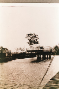 Photograph - Swing bridge, Latrobe River, Longford, Victoria  1925