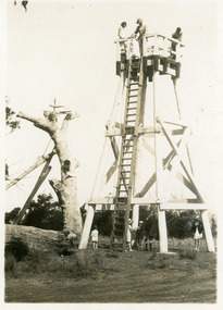 Postcard - Lookout tower Jemmys Point, 1929