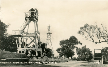 Postcard - Lookout tower Jemmy's Point, 1940