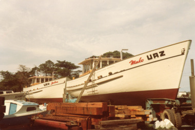 Photograph, fishing boats Mako and Yukon, Mordialloc, Victoria