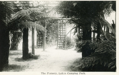 Postcard, Whiters Camp Park, 1935