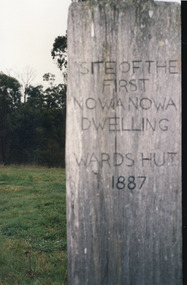 Photograph - Wards Hut Sign, Bess Larkins, 1989