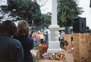 Photograph, Wendy Price, Lakes Entrance War Memoria, 1990c