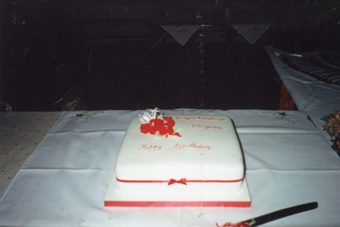 Photograph - Centenary Cake, Bennett Vera, St Nicholas Anglican Church, Lakes Entrance, Victoria, 1993