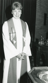 Photograph - Reverend Judy Archer, Uniting Church, Lakes Entrance Victoria 1993, Lakes Post Newspaper, 1993
