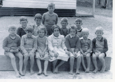 Photograph - Wairewa State School, students.  1953, 1953