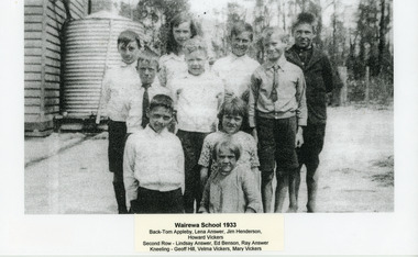 Photograph - Wairewa State School  1933