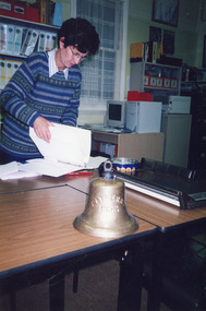 Photograph - Netherby  ships bell at Swan Reach school  1999