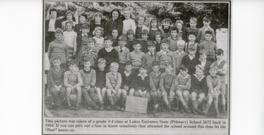 Photograph - Lakes Entrance State School Students 1954