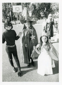 Photograph, Lakes Post Newspaper, Hannah Kelly, Rachelle Longstaff and Rosemary Grech from St Brendans Primary School, Lakes Entrance Victoria, 1993