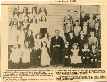 Photograph - Johnsonville State School, 1904