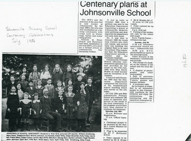Photograph - Johnsonville State School  c1912