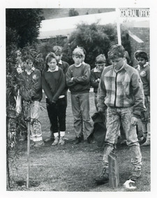 Photograph - Tribute Plaque to Shane Baster, Lakes Post Newspaper, 1990