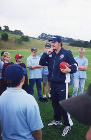 Photograph - AFL clinic. at Entrance Secondary School 1999, Lakes Post Newspaper