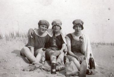 Photograph - Nell Bliss, Vi Coate, and Eva Harbeck  c1918