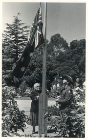Photograph - Australia Day ceremony, Nyerimilang Park Kalimna West Victoria 1989, East Gippsland Newspapers