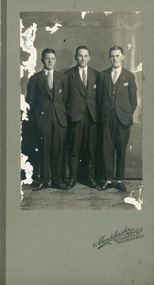 Photograph - David Beyer, Wal Munro, Carl Beyer  1930