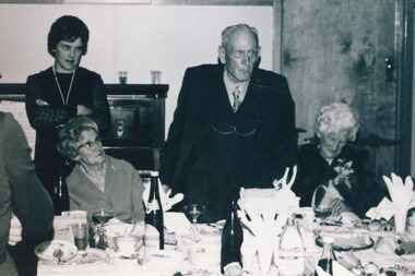 Photograph - Captain and Mrs Lindeman wedding anniversary  1961