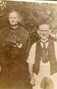 Photograph - James Rowe with his second wife Marian  c1919
