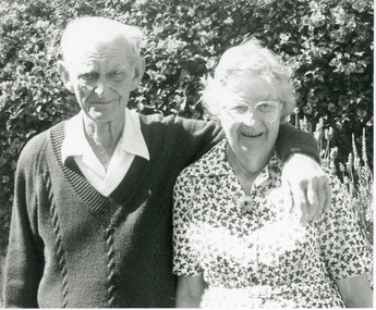Photograph - Clyde and Evelyn Sykes 65th wedding anniversary  1994, Lakes Post photographer