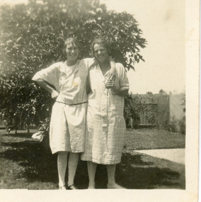 Photograph - Kitty Willsand Gladys Legg  1926