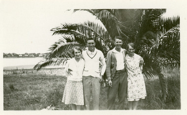 Photograph - Rita Wills, John Alexander, Gladys Legg, Keith Scarce