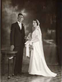 Photograph - Alexander/Wills, Mona McLeods studio, John Alexander and Rita Wills, 1934