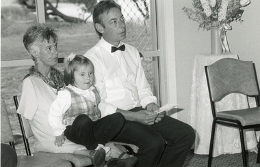 Photograph - Gray, Lakes Post Newspaper, Debbie Gray and daughter Emma  with Toni Greenwood: L.E. Post Office Lakes Entrance Victoria, 1996
