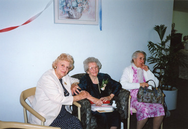 Photograph - Peggy O'Niel, 100th birthday , Lakes Entrance 1995