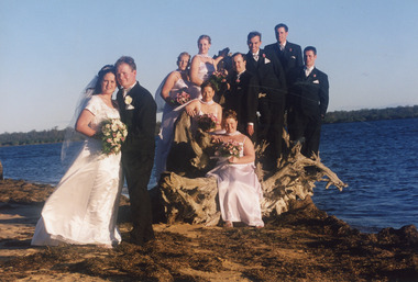 Photograph - Allyson North and Ross Reddick  wedding  Metung Victoria  2000, Lakes Post Newspaper