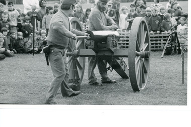 Photograph - John Couzens and Peter Smith at St Brendans school 1994, Lakes Post Newspaper, 16/03/1994 12:00:00 AM