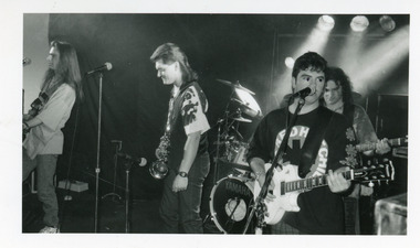 Photograph - Truth and Soul performing at the Central Hotel Lakes Entrance  1992, Lakes Post Newspaper