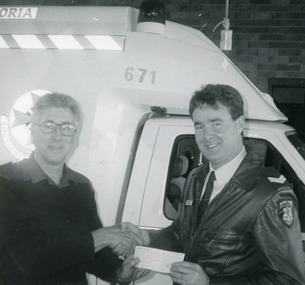 Photograph - Ambulance, Lakes Post Newspaper, Ken Garden, Stuart Johnston 1994, 1994